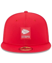 New Era Men's Red Kansas City Chiefs 2025 Sideline 59FIFTY Fitted Hat