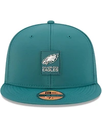 New Era Men's Midnight Green Philadelphia Eagles 2025 Sideline 59FIFTY Fitted Hat