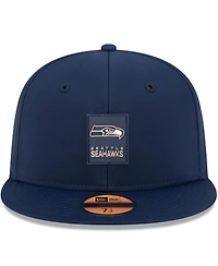 New Era Men's College Navy Seattle Seahawks 2025 Sideline 59FIFTY Fitted Hat