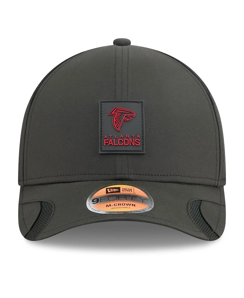 New Era Big Boys and Girls Black Atlanta Falcons 2025 Sideline 9FORTY Adjustable Hat