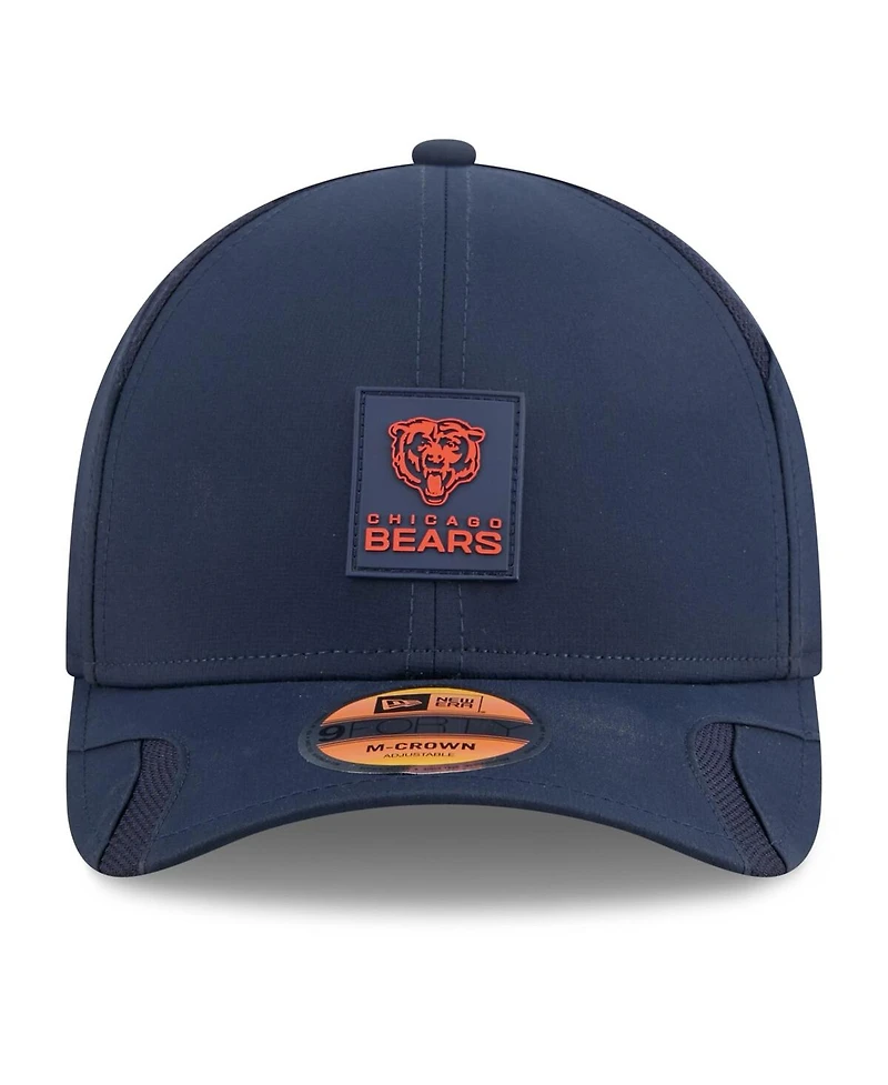 New Era Big Boys and Girls Navy Chicago Bears 2025 Sideline 9FORTY Adjustable Hat