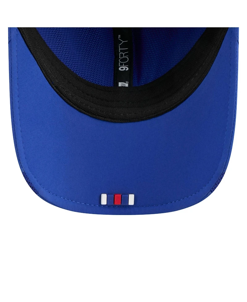 New Era Men's Royal Buffalo Bills 2025 Sideline Throwback M-crown 9FORTY Adjustable Hat