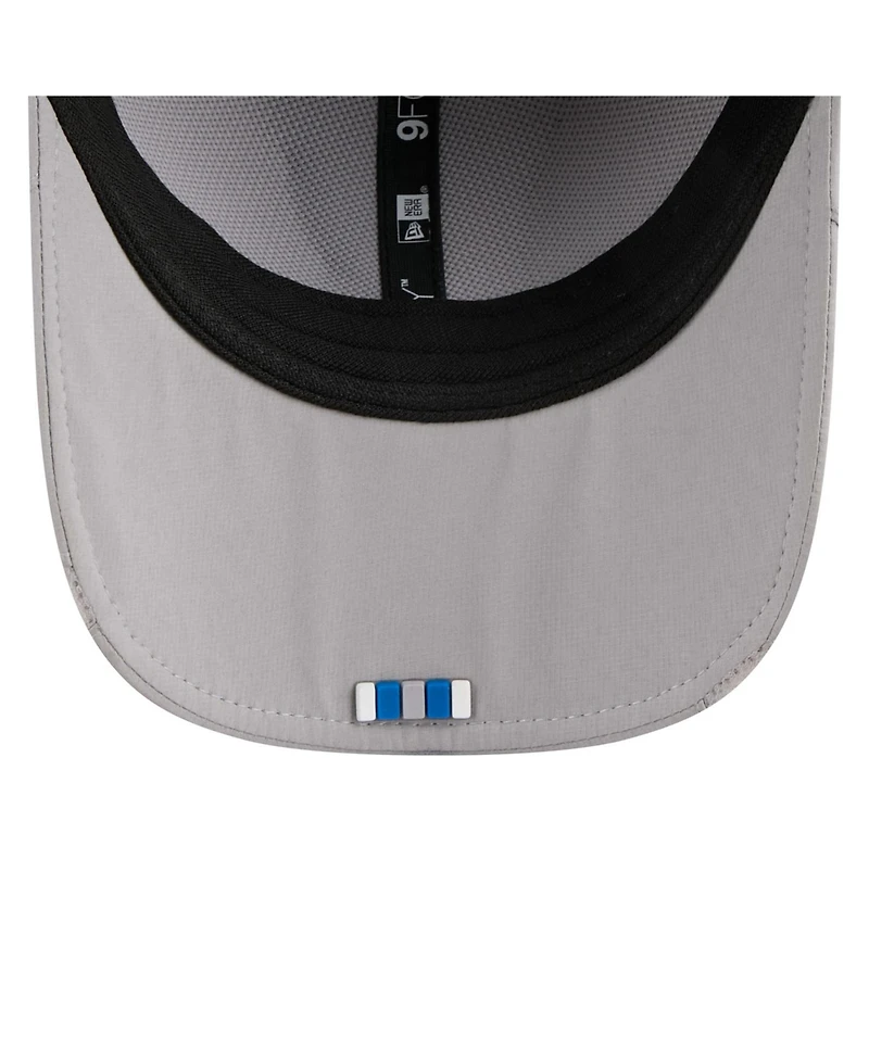 New Era Men's Gray Detroit Lions 2025 Sideline M-Crown 9FORTY Adjustable Hat