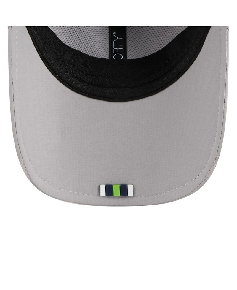 New Era Men's Gray Seattle Seahawks 2025 Sideline M-crown 9FORTY Adjustable Hat