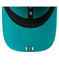 New Era Men's Aqua Miami Dolphins 2025 Sideline Throwback M-crown 9FORTY Adjustable Hat