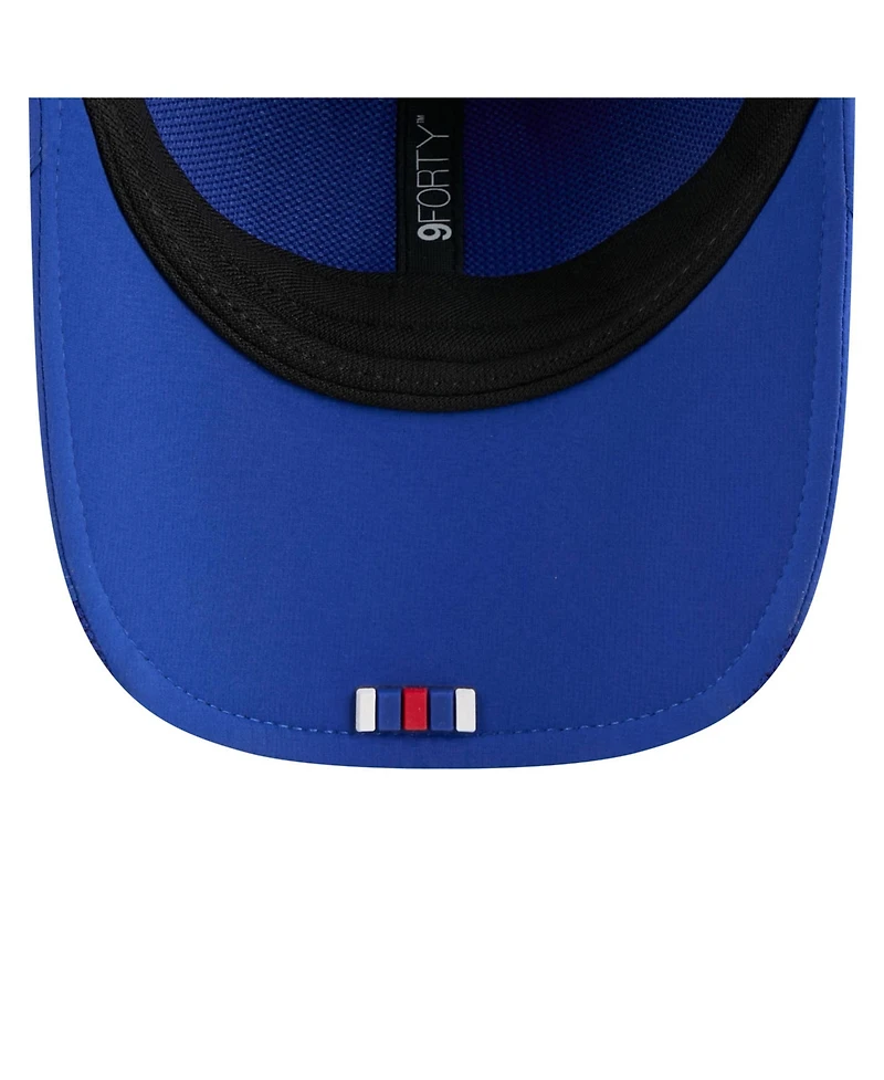 New Era Men's Royal New England Patriots 2025 Sideline Throwback M-crown 9FORTY Adjustable Hat