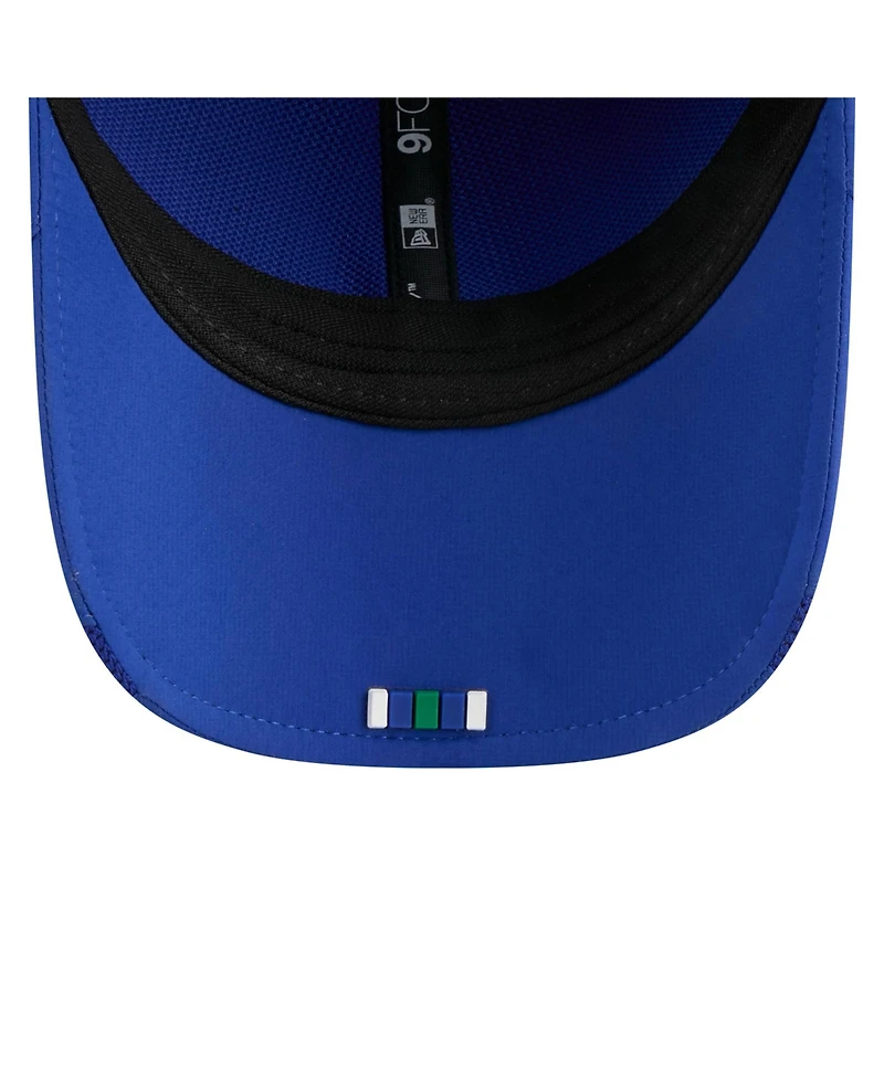 New Era Men's Royal Seattle Seahawks 2025 Sideline Throwback M-crown 9FORTY Adjustable Hat