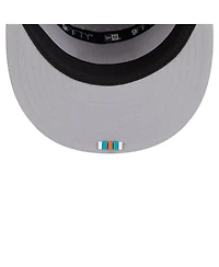 New Era Men's Gray Miami Dolphins 2025 Sideline Split Panel 9FIFTY Snapback Hat