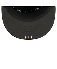 New Era Men's Black Cincinnati Bengals 2025 Sideline Split Panel 9FIFTY Snapback Hat