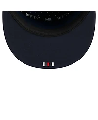 New Era Men's Navy Houston Texans 2025 Sideline H-Town Split Panel 9FIFTY Snapback Hat