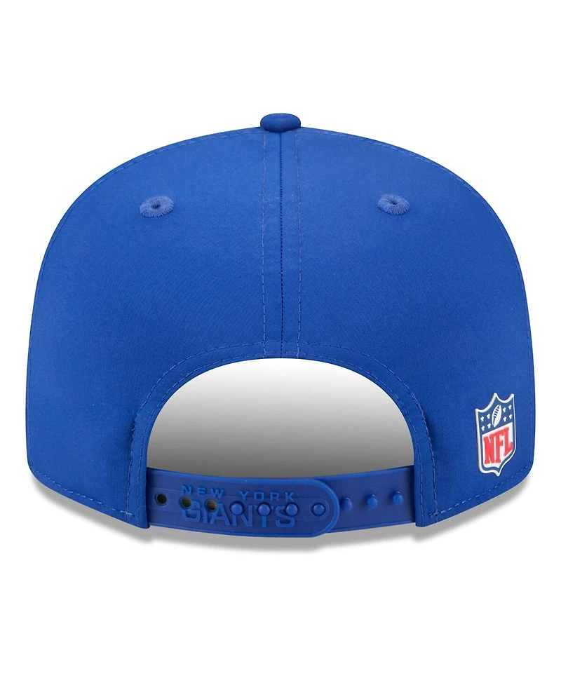 New Era Men's Royal New York Giants 2025 Sideline Split Panel 9FIFTY Snapback Hat