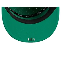 New Era Men's Kelly Green Philadelphia Eagles 2025 Sideline Throwback Split Panel 9FIFTY Snapback Hat