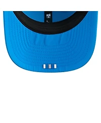 New Era Men's Blue Detroit Lions 2025 Sideline Throwback 9SEVENTY Trucker Adjustable Hat
