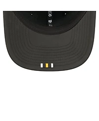 New Era Men's Black Pittsburgh Steelers 2025 Sideline Throwback 9SEVENTY Trucker Adjustable Hat