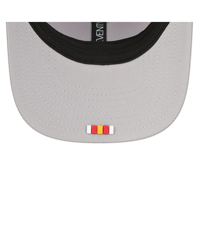 New Era Men's Gray Kansas City Chiefs 2025 Sideline 9SEVENTY Adjustable Trucker Hat
