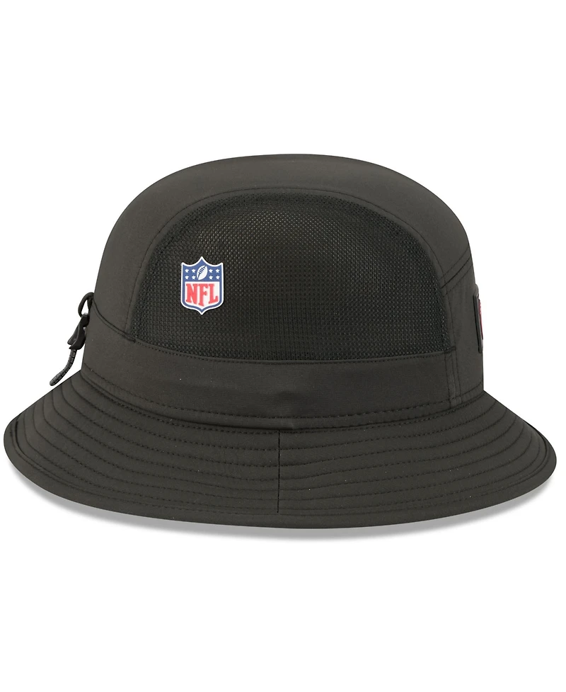 New Era Men's Black Atlanta Falcons 2025 Sideline Bucket Hat