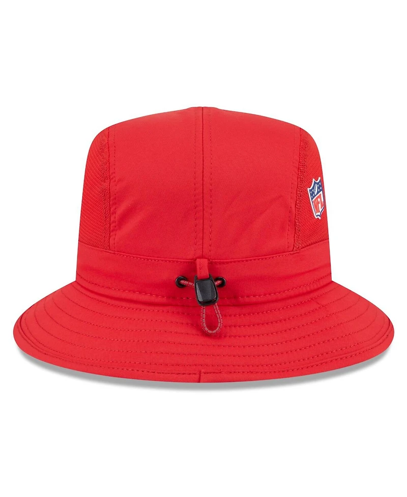 New Era Men's Red Kansas City Chiefs 2025 Sideline Bucket Hat
