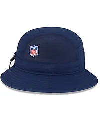 New Era Men's Navy England Patriots 2025 Sideline Bucket Hat