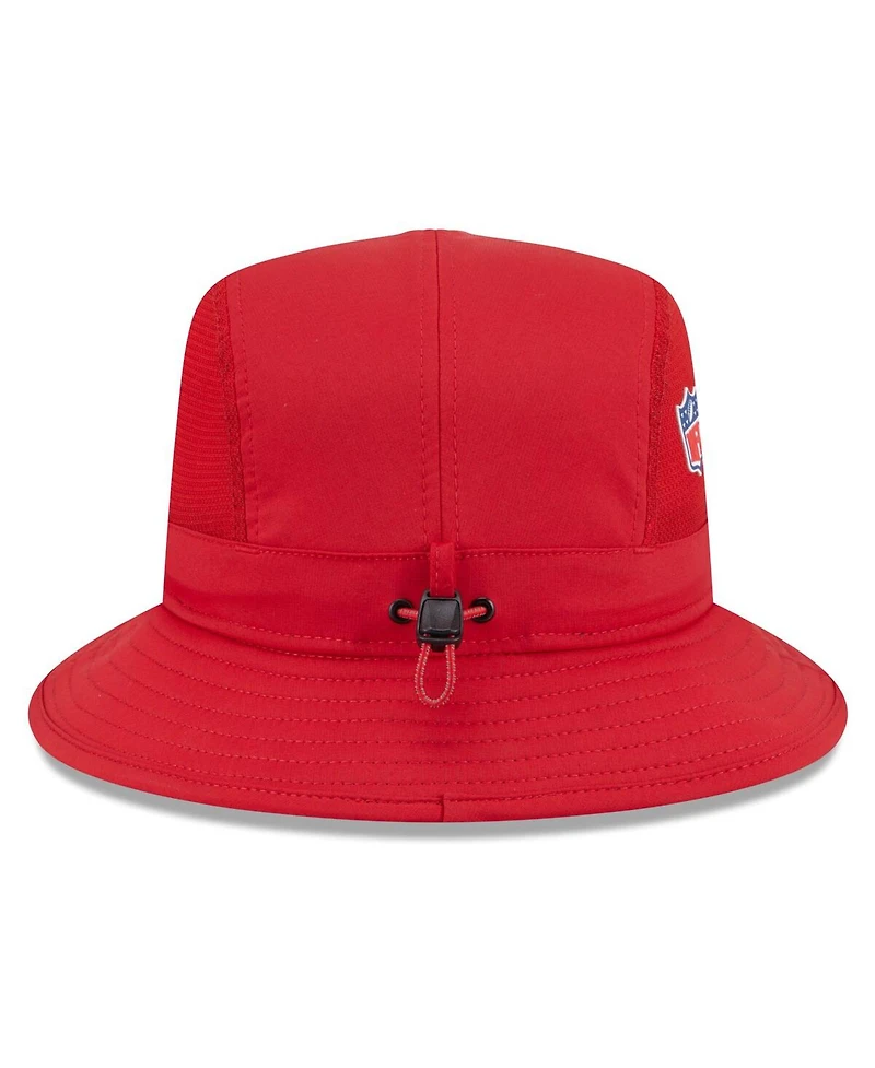 New Era Men's Red Tampa Bay Buccaneers 2025 Sideline Bucket Hat
