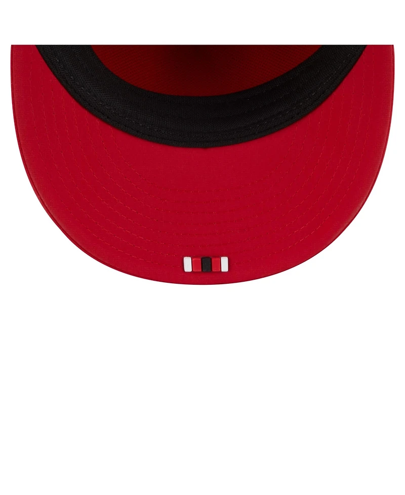 New Era Men's Scarlet San Francisco 49ers 2025 Sideline Retro Crown 59FIFTY Fitted Hat
