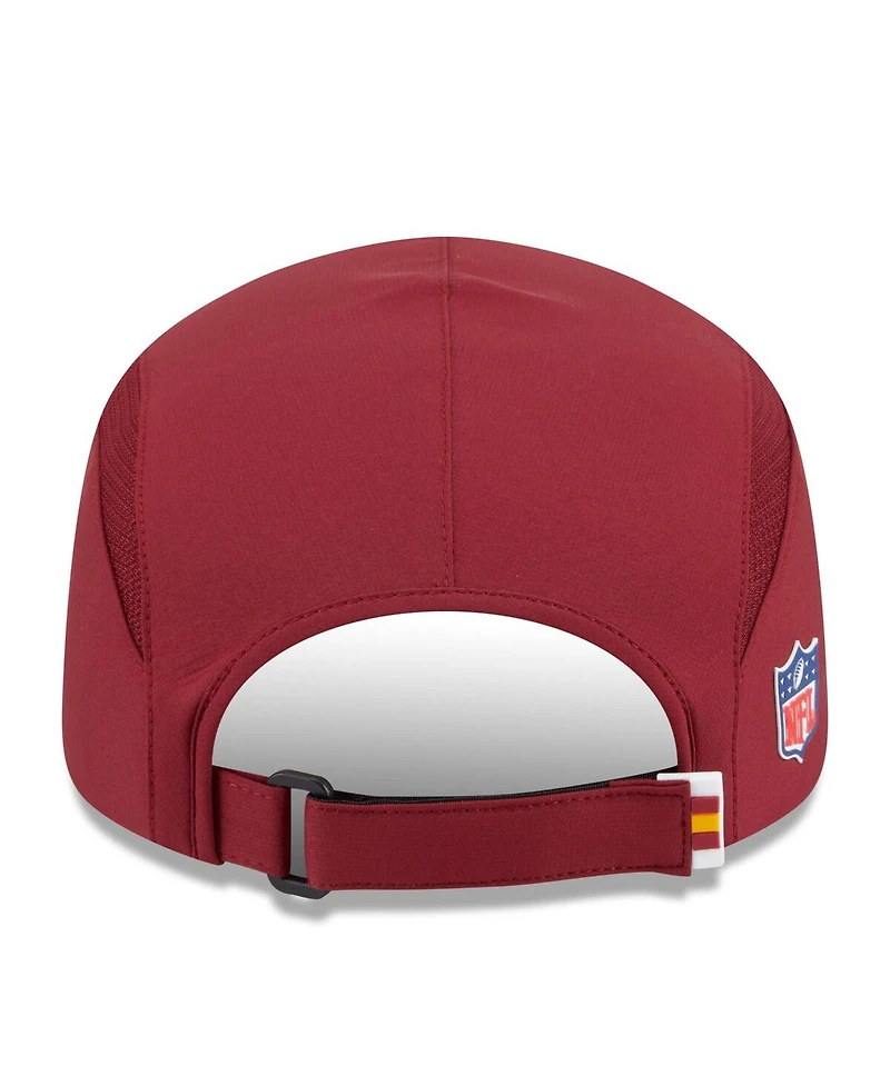 New Era Men's Burgundy Washington Commanders 2025 Sideline Runner Adjustable Hat