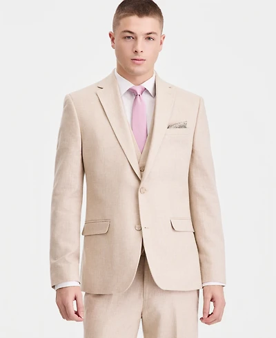 Bar Iii Men's Slim-Fit Linen-Blend Suit Separates Jacket, Macy's Exclusive