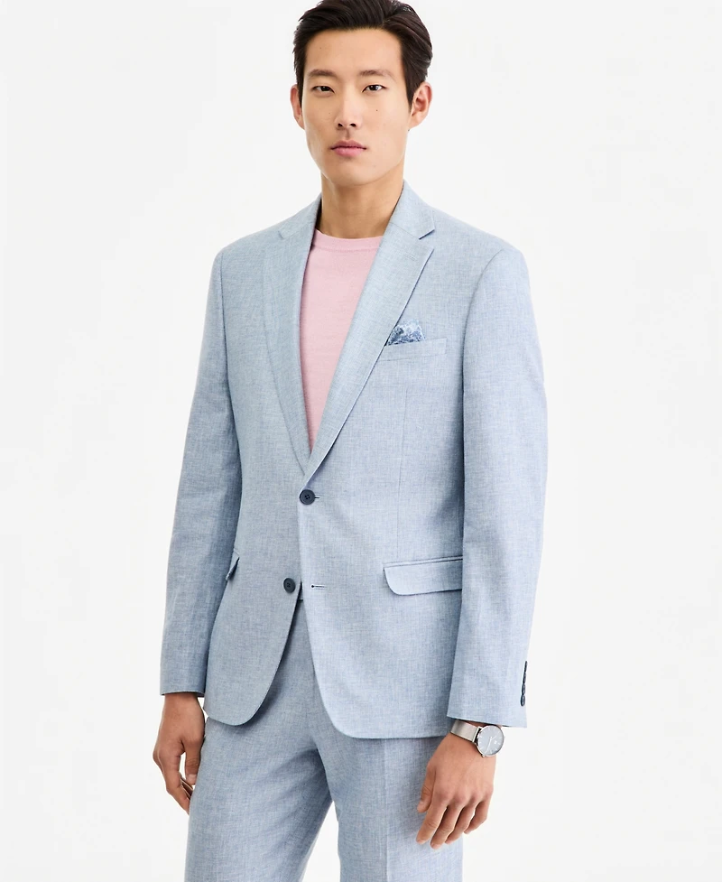 Bar Iii Men's Slim-Fit Linen-Blend Suit Separates Jacket, Macy's Exclusive
