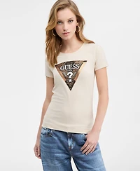 Guess Women's Leo Triangle Graphic T-Shirt