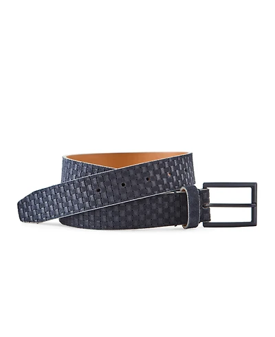 Johnston & Murphy Men's Basket-Weave Belt