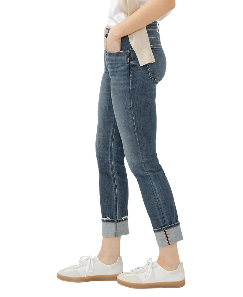 Silver Jeans Co. Women's Beau High Rise Slim Leg Luxe Stretch