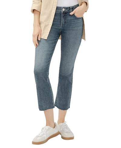 Silver Jeans Co. Women's Elyse Mid Rise Comfort Fit Kick Flare