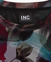 I.n.c. International Concepts Women's Printed Mesh Long-Sleeve Top, Macy's Exclusive
