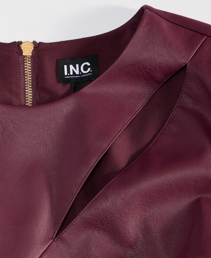 I.n.c. International Concepts Plus Size Mixed-Media Dress, Macy's Exclusive