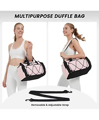 Roomy Gym Bag for Men - 21 Inches Duffle Bag with Shoe Compartment, Lightweight Travel Bag for Sports, Gym & Weekend Trips