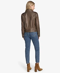Andrew Marc Women's Addis Aviator Leather Jacket