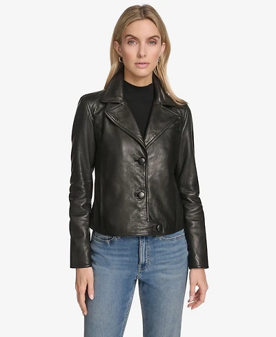 Andrew Marc Black Label Women's Paluma Blazer Leather Jacket