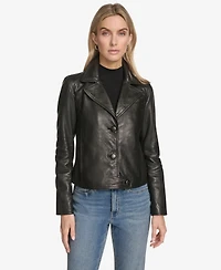 Andrew Marc Black Label Women's Paluma Blazer Leather Jacket