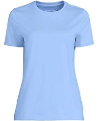 Lands' End Women's Relaxed Supima Cotton Crew Neck T-Shirt