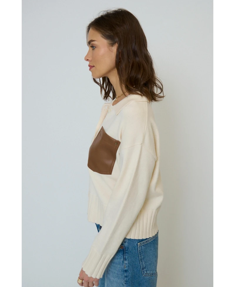 Central Park West Women's Atlas Pocket Sweater