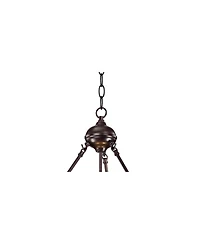 Robert Louis Tiffany Bronze Pendant Chandelier 20" Wide Tiffany Style Gold Texture Ivory Stained Glass Dining Room House Kitchen