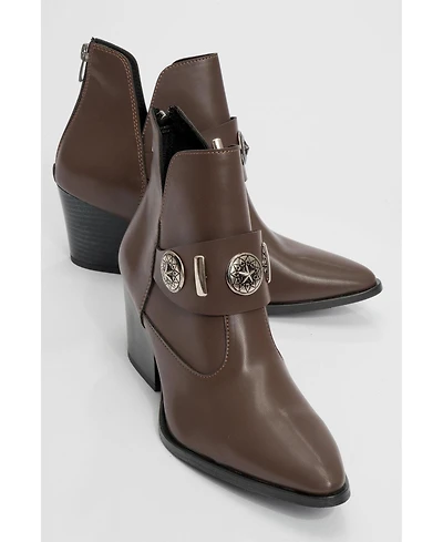 Prologue Shoes Kenda Buckle Block Heel Boot