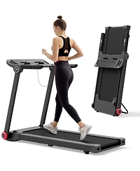Akiudex Folding Electric Treadmill with Lcd Display and Bluetooth