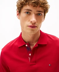 Tommy Hilfiger Men's Pique Placket Interest Regular Fit Polo Shirt