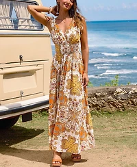 Cupshe Women's Turn the Page Paisley Maxi Beach Dress