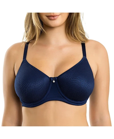 Parfait Women's Pearl Non-Padded Seamless Minimizer Bra, Navy, 42H