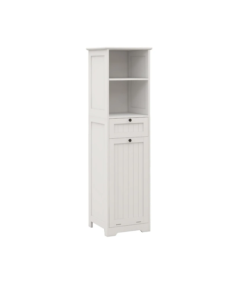 Casainc Tilt-Out Laundry Cabinet with One Compartment and One Drawer