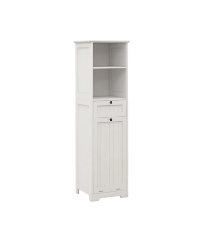 Casainc Tilt-Out Laundry Cabinet with One Compartment and One Drawer