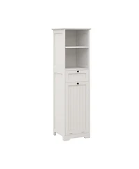 Casainc Tilt-Out Laundry Cabinet with One Compartment and One Drawer