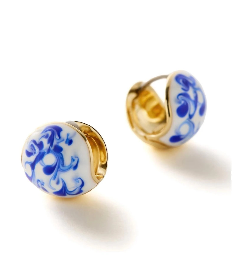 Ana Luisa Statement Earrings - Mini Abby Marble Blue