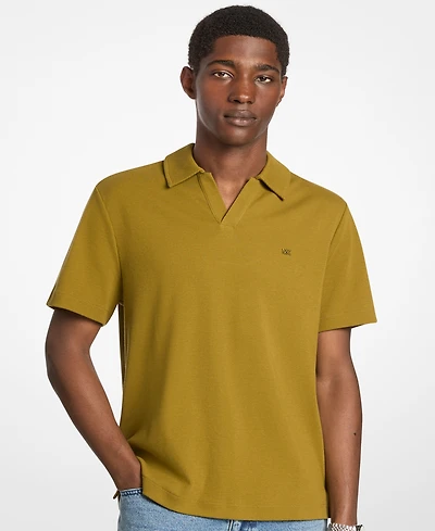 Michael Kors Men's Dense Rib Johnny Collar T-Shirt